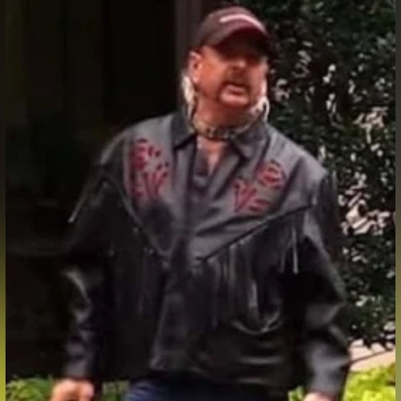 Vintage Unik Leather Fringe Motorcycle Coat for Men / Women Size Large w/ Liner - Picture 9 of 11